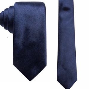Men's Satin Solid Slim Silk Tie,